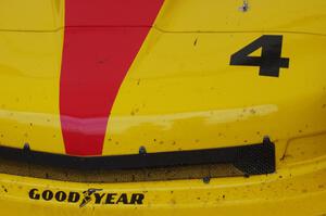 Tony Ave's Chevy Corvette after the second race on Sunday.