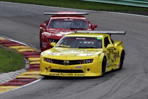 Bob Stretch's Chevy Camaro and Cameron Lawrence's Chevy Camaro