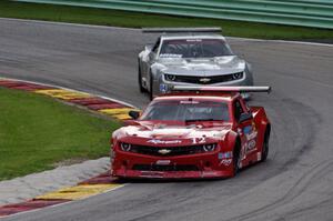 Pete Halsmer's Chevy Camaro and Kurt Roehrig's Chevy Camaro