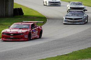 The Chevy Camaros of Pete Halsmer, Kurt Roehrig, Gregg Rodgers and Adam Andretti