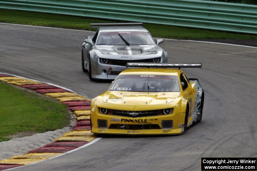 John Atwell's Chevy Camaro and Adam Andretti's Chevy Camaro