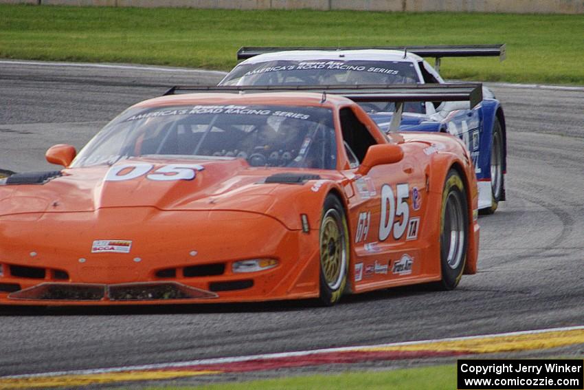 David Fershtand's Chevy Corvette and Rick Dittman's Chevy Corvette