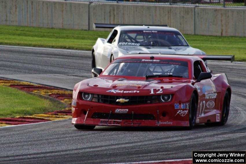 Pete Halsmer's Chevy Camaro and Kurt Roehrig's Chevy Camaro