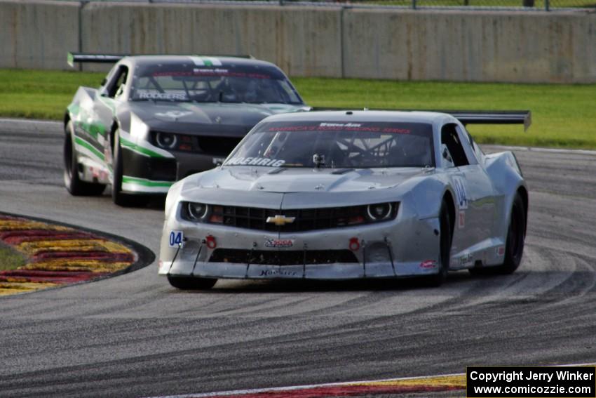 Kurt Roehrig's Chevy Camaro and Gregg Rodgers's Chevy Camaro