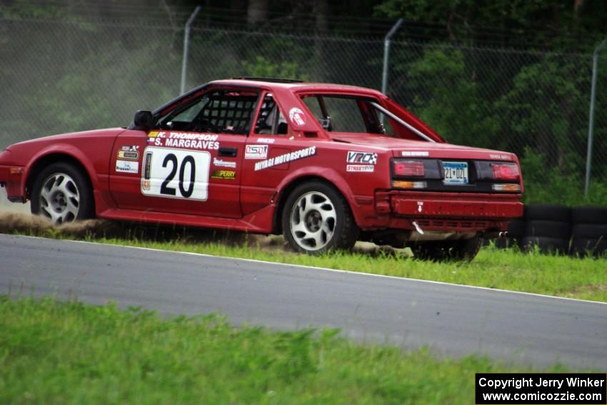 Miyagi Motorsports Toyota MR-2 spins at the carousel