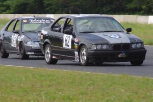 Team Shake and Bake BMW 328i and Mayhem Racing Honda Civic