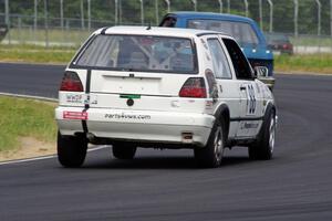 JAB Motorsport VW GTI chases the Team Chevette Chevy Chevette