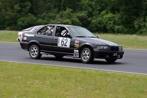 Team Shake and Bake BMW 328i passes the Team Fugu Porsche 924