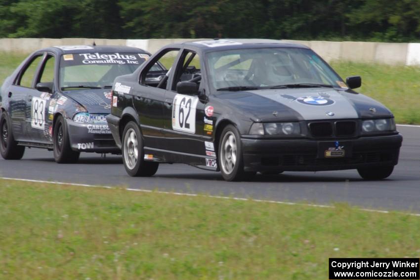 Team Shake and Bake BMW 328i and Mayhem Racing Honda Civic