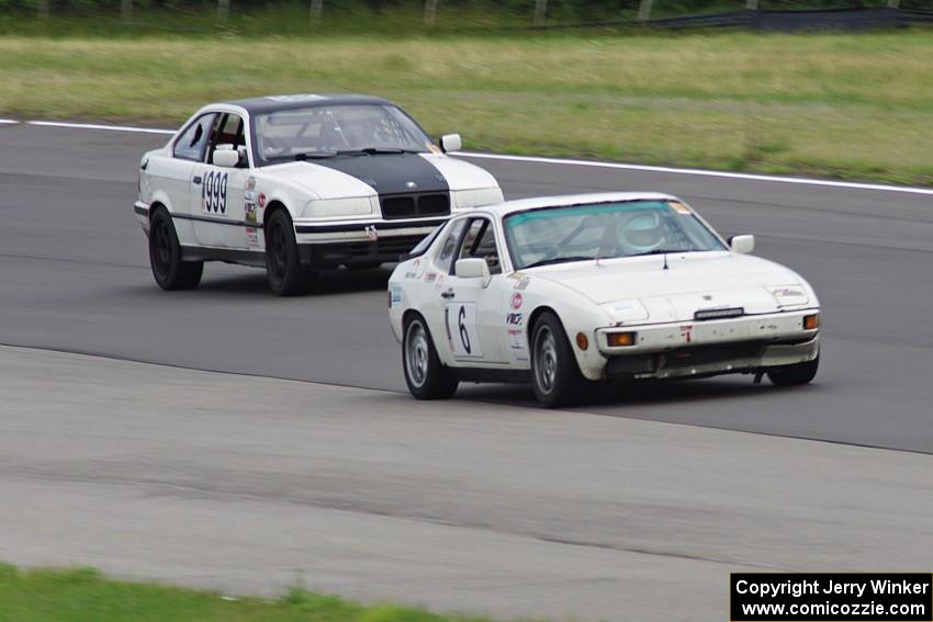 Team Fugu Porsche 924 and Fubar Racing BMW 325