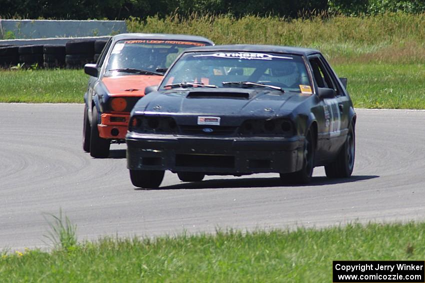 Wells Mafia Ford Mustang and North Loop Motorsports 1 BMW 325