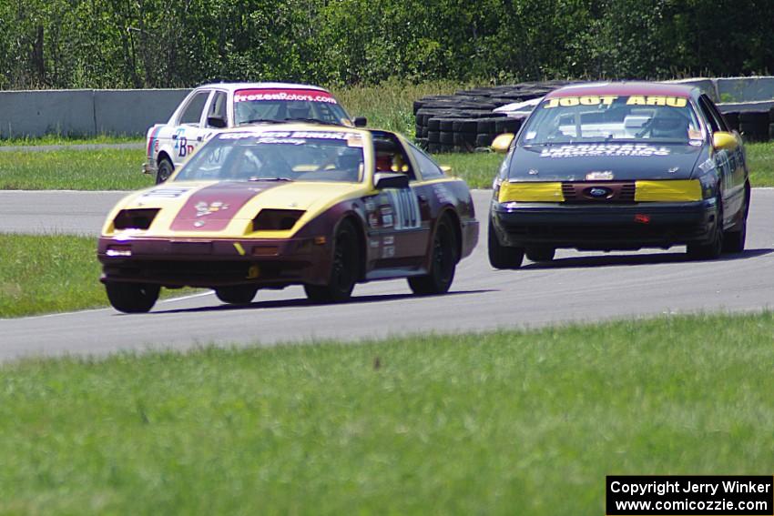 Gopher Broke Racing Nissan 300ZX, URA Tool Motorsports Ford Taurus SHO and Tubby Butterman Racing BMW 325