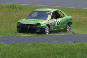 NNM Motorsports Dodge Neon gets back on the road after spinning at the carousel