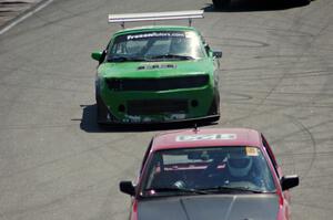 Miaro Racing Mazda Miata trails the Blunderbus(t) BMW 318