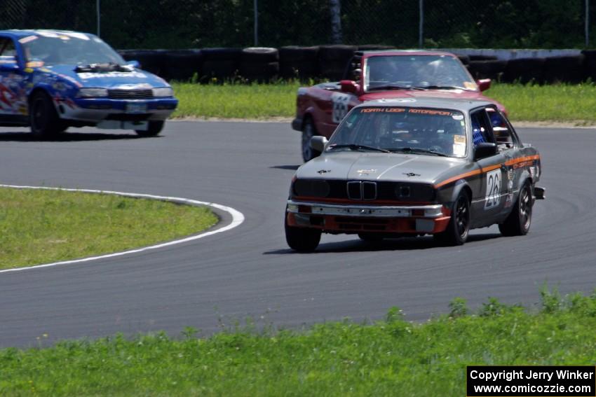 North Loop Motorsports 2 BMW 325, Missing Link Motorsport BMW 325 and Binford 'More Power' Racing Chevy Beretta