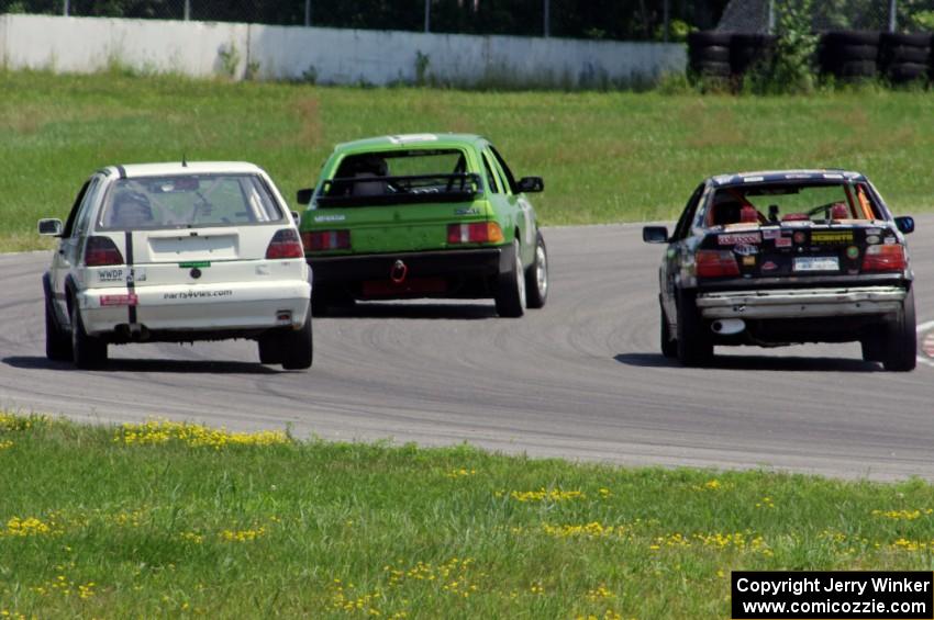 Flying Dutchmen Merkur XR4Ti, JAB Motorsport VW GTI and Car 54, Where Are You? BMW 325