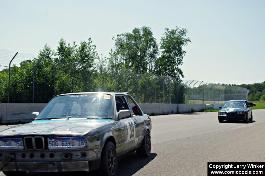 Chump Faces BMW 325is and To Hell You Ride Racing BMW 325