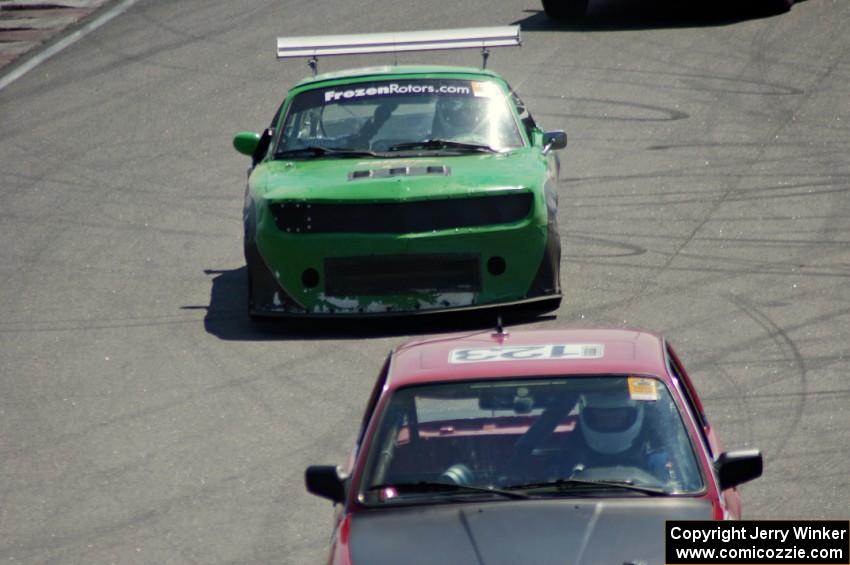 Miaro Racing Mazda Miata trails the Blunderbus(t) BMW 318