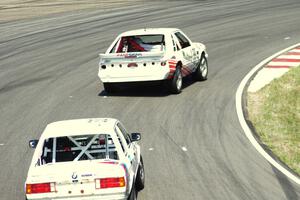 Motorcrap Racing Ford Mustang and Tubby Butterman Racing BMW 325