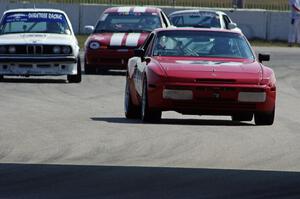 Matt Lawson's ITE-2 Porsche 944, Craig Campbell's ITA BMW 325is and John Glowaski's ITA Dodge Neon ACR