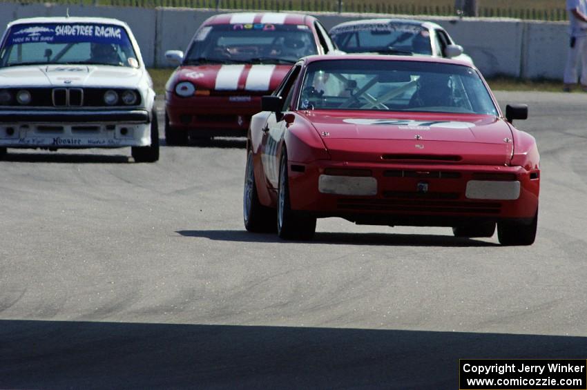 Matt Lawson's ITE-2 Porsche 944, Craig Campbell's ITA BMW 325is and John Glowaski's ITA Dodge Neon ACR