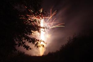 Fireworks from the infield of Brainerd International Raceway