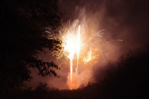 Fireworks from the infield of Brainerd International Raceway