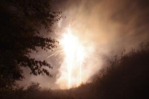 Fireworks from the infield of Brainerd International Raceway