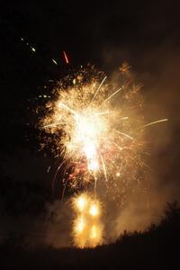 Fireworks from the infield of Brainerd International Raceway