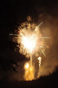 Fireworks from the infield of Brainerd International Raceway