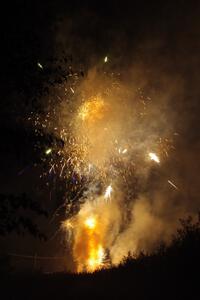 Fireworks from the infield of Brainerd International Raceway