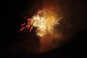 Fireworks from the infield of Brainerd International Raceway