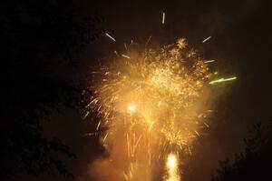 Fireworks from the infield of Brainerd International Raceway