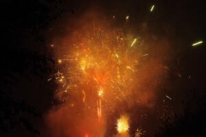 Fireworks from the infield of Brainerd International Raceway