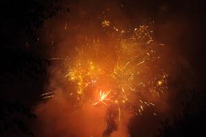 Fireworks from the infield of Brainerd International Raceway