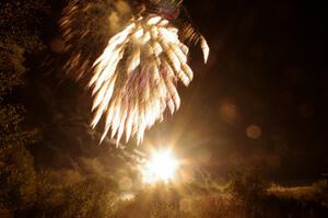 Fireworks from the infield of Brainerd International Raceway