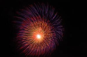 Fireworks from the infield of Brainerd International Raceway