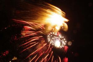 Fireworks from the infield of Brainerd International Raceway