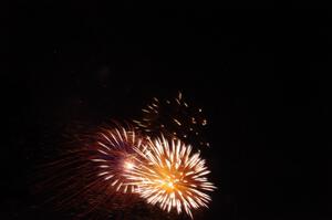 Fireworks from the infield of Brainerd International Raceway