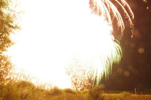 Fireworks from the infield of Brainerd International Raceway