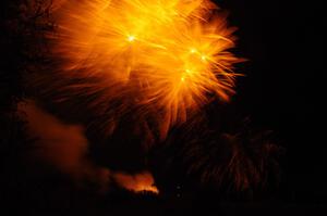 Fireworks from the infield of Brainerd International Raceway