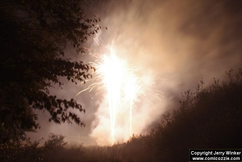 Fireworks from the infield of Brainerd International Raceway