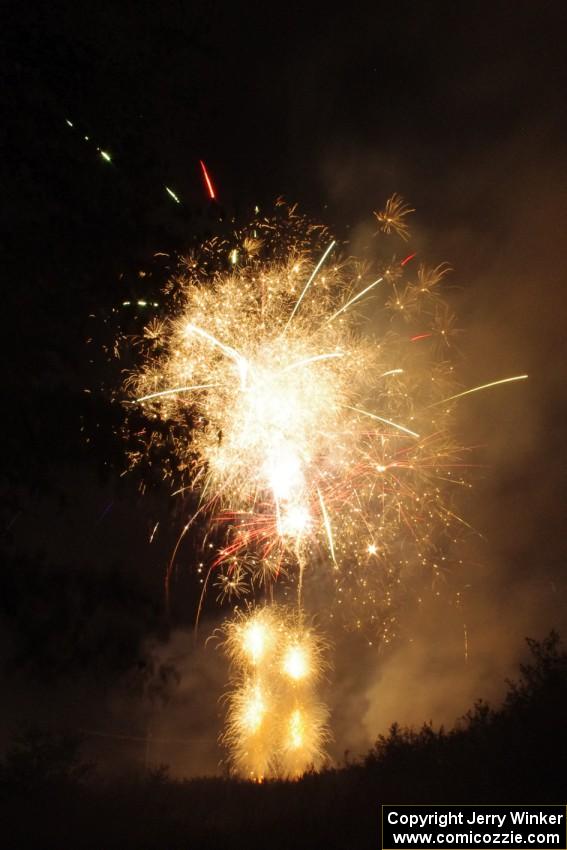 Fireworks from the infield of Brainerd International Raceway