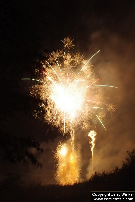 Fireworks from the infield of Brainerd International Raceway