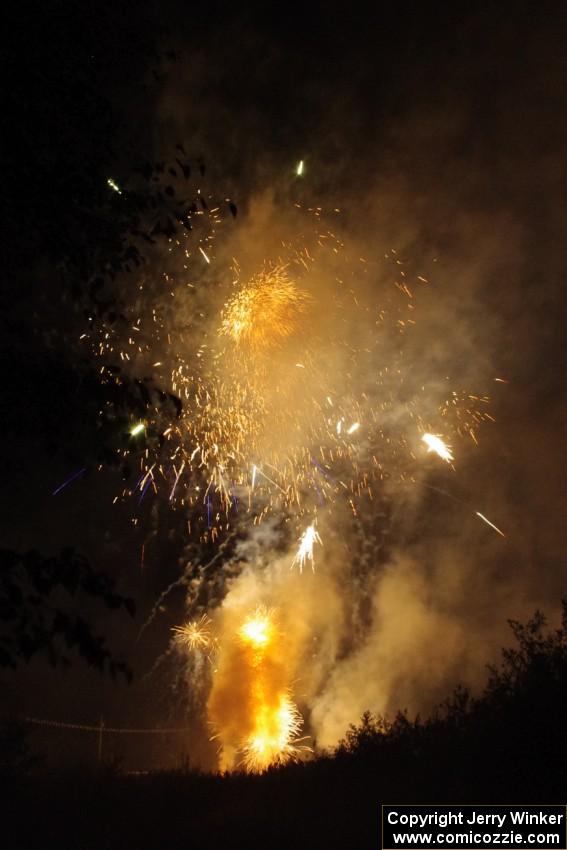 Fireworks from the infield of Brainerd International Raceway