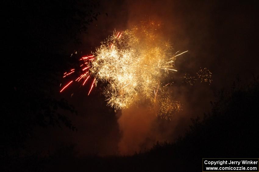 Fireworks from the infield of Brainerd International Raceway