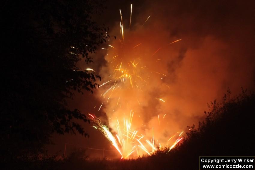 Fireworks from the infield of Brainerd International Raceway