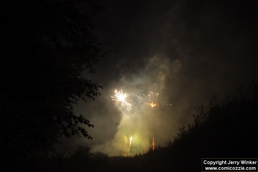 Fireworks from the infield of Brainerd International Raceway