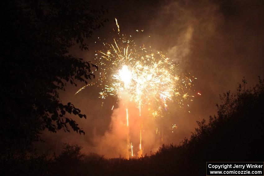 Fireworks from the infield of Brainerd International Raceway