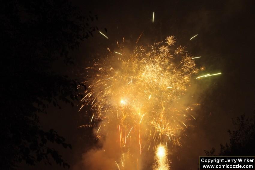 Fireworks from the infield of Brainerd International Raceway